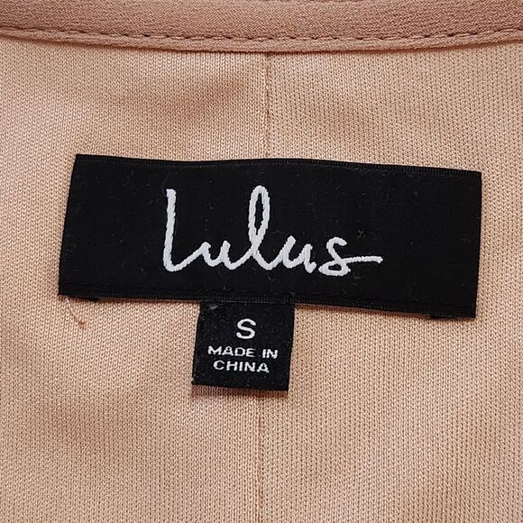 Lulus Crescendo Wrap Dress Blush Pink Maxi Flutter Sleeveless Women's Small - Picture 8 of 15